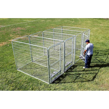 K9 Kennel Store 4' X 6' Multiple Pro Full Stall Dog Kennel x4 MPR4X6FSX4